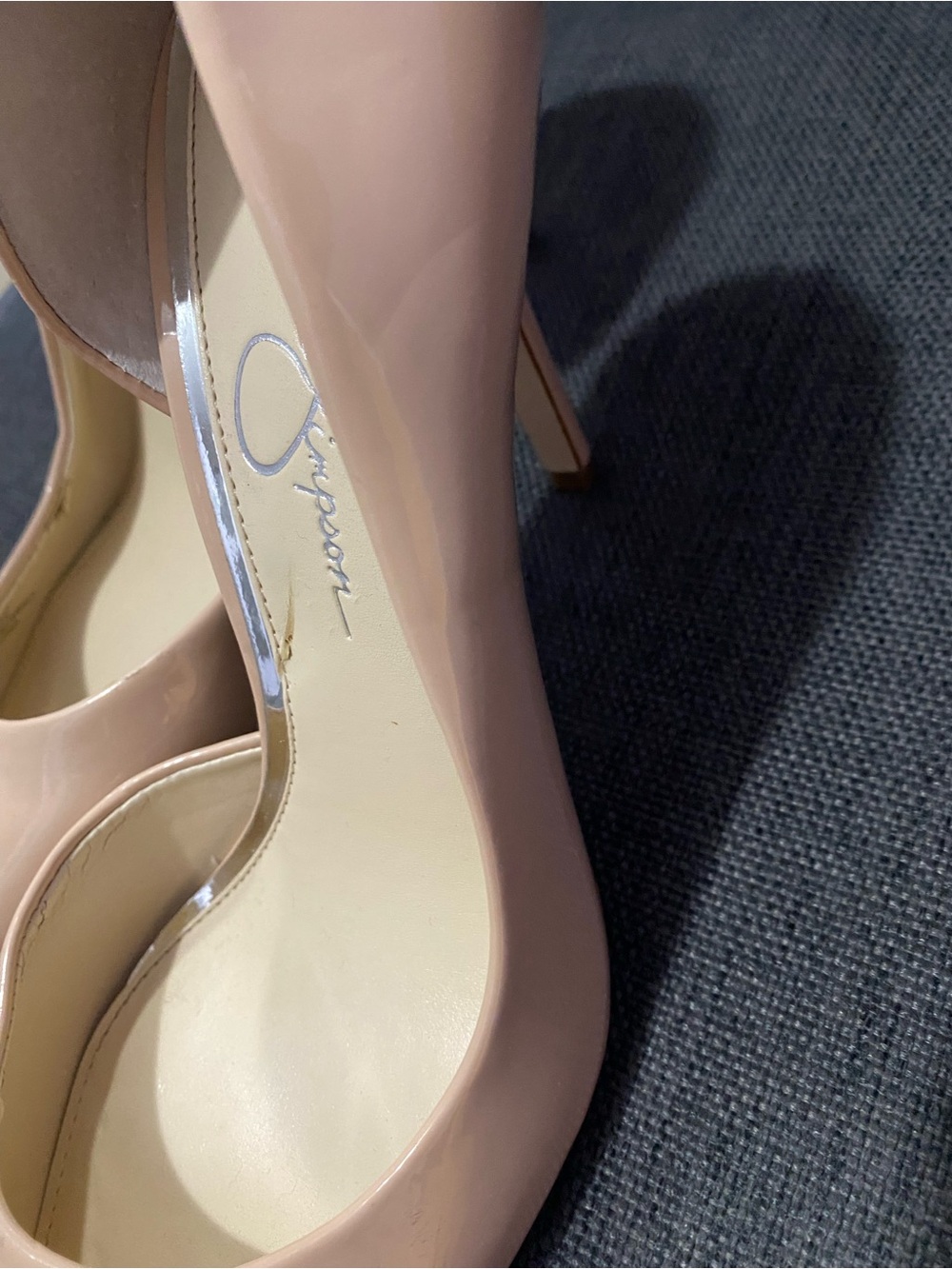 Women’s Nude Color Jessica Simpson Closed Toe Stiletto High Heels Size 9 - Picture 3 of 8